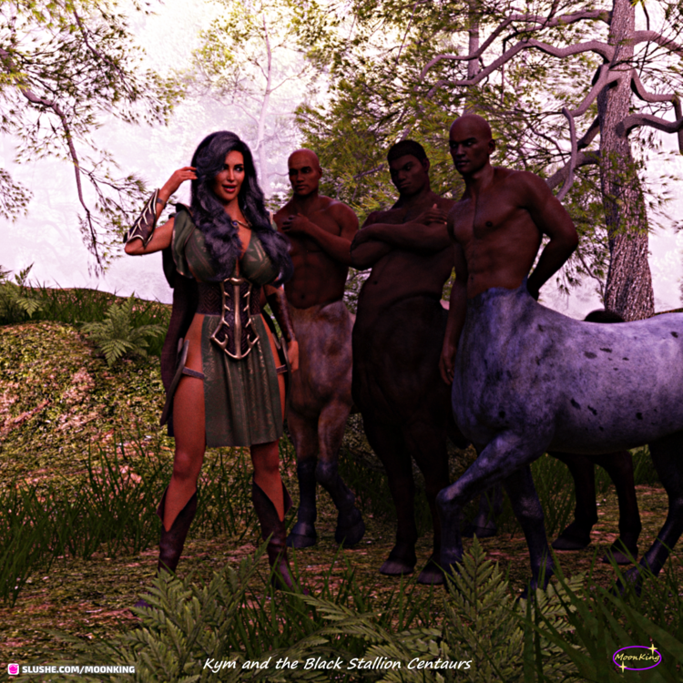 Kym and the Black Stallion Centaurs